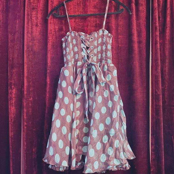 🎉 Bundle Deal: 4 for $20! 🎉 Party dress polkadots & chiffon S - Picture 3 of 13